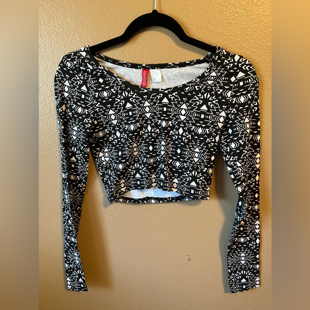 H&M long sleeve, crop top